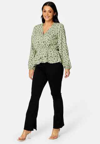 Serene wrap blouse