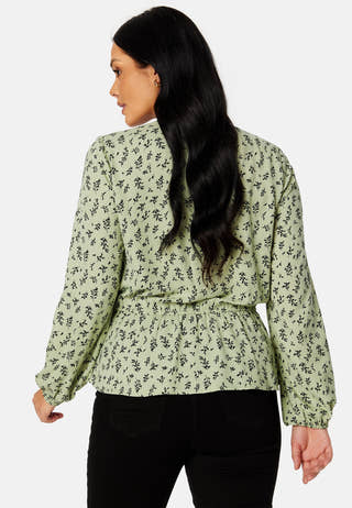 Serene wrap blouse