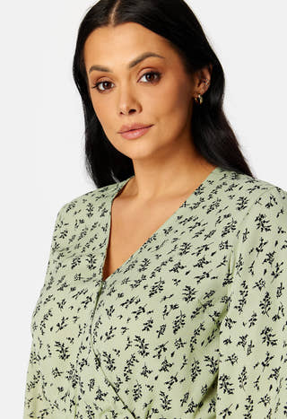 Serene wrap blouse