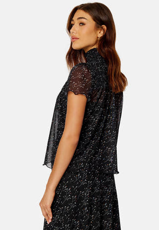 Serina smock mesh top