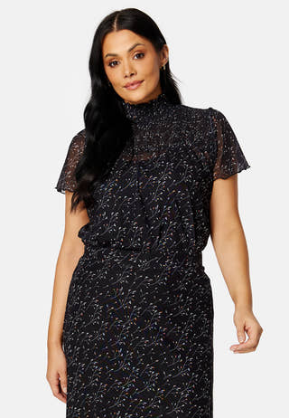 Serina smock mesh top