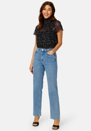 Serina smock mesh top
