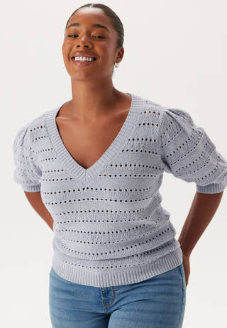 Short Sleeve Knit Sweater