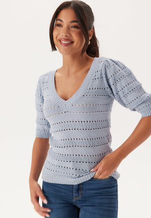 Short Sleeve Knit Sweater