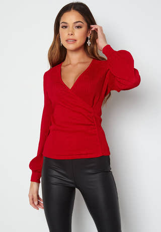 Simone party wrap top