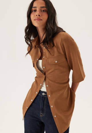 Faux Suede Shirt