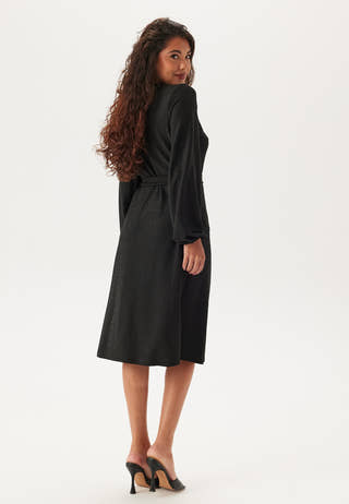 Sparkling Midi Wrap Dress