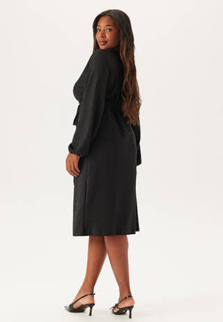 Sparkling Midi Wrap Dress