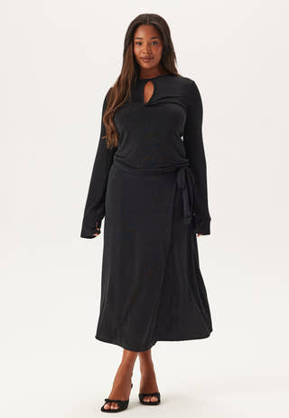 Sparkling Wrap Midi Skirt