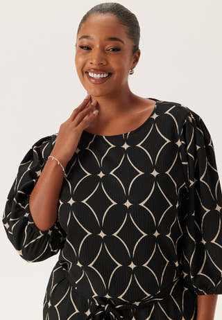 Structure Flounce Midi Dress
