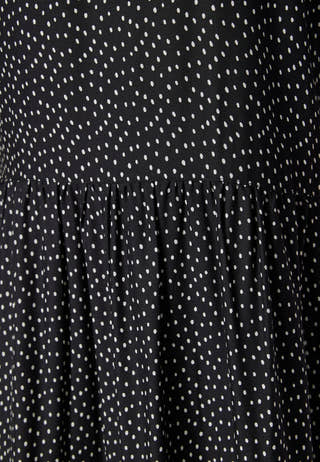 Butterfly Sleeve Viscose Midi Dress