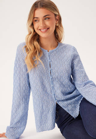 Trumpet Sleeve Lace Cardigan