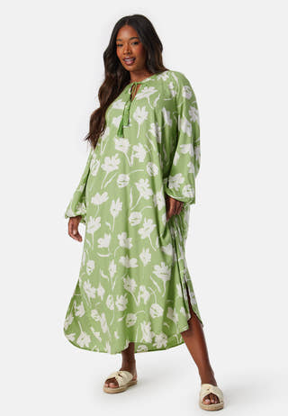 V-neck Raglan Viscose Dress