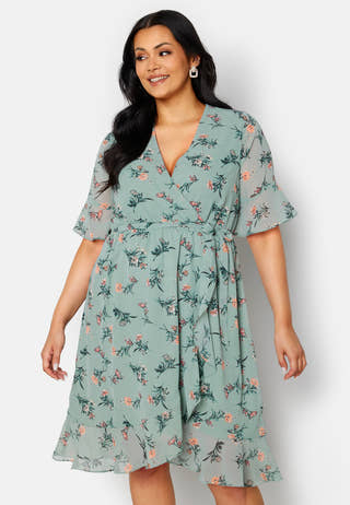 Wendy fake wrap dress