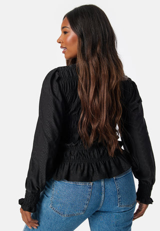 Long Sleeve Smock Top