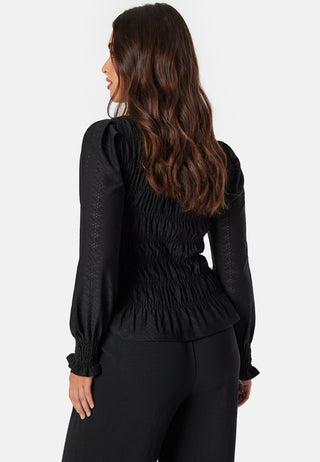 Long Sleeve Smock Top