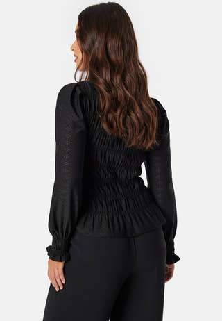 Long Sleeve Smock Top