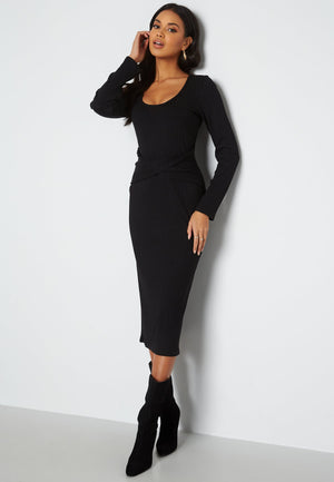 Ziva twisted midi dress