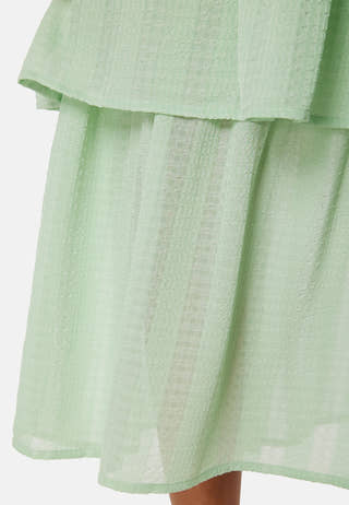 Butterfly Sleeve Flounce Dress