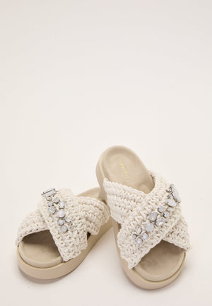 Slipper Woven Stones