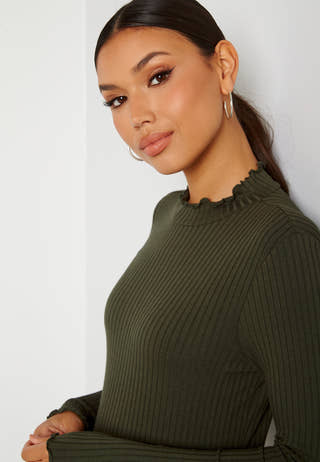 Fransiska L/S Rib Top
