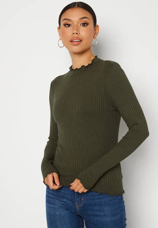 Fransiska L/S Rib Top