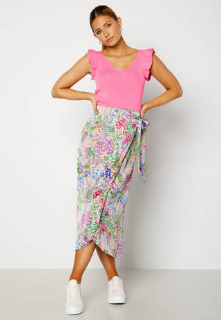 Morgan S/L Frill Top Knit