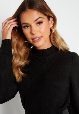 Rue L/S High Neck Dress