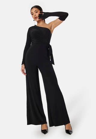 Long Sleeve One Shoulder Jumpsuit