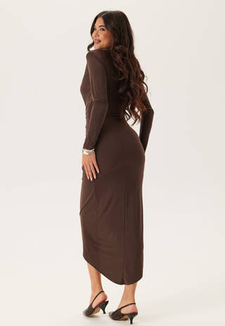 Long Sleeve Rouch Dress