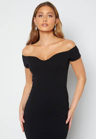 Off Shoulder Frill High Low Dress