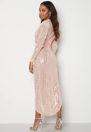 Sequin Rouch Maxi Dress