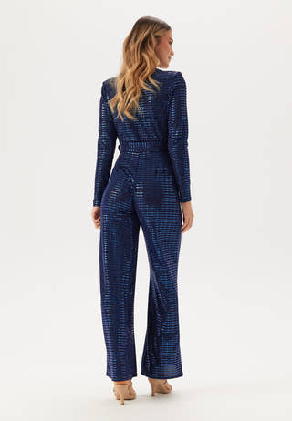 Sequin Wide Leg Jumpsuit