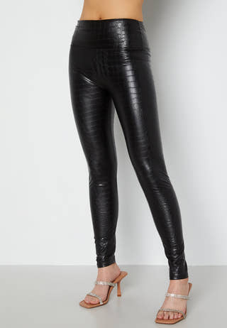 Snake PU Leggings