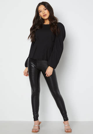 Snake PU Leggings