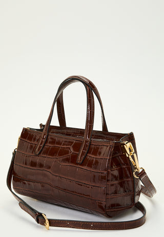 Ancona Glossy Croco Bag