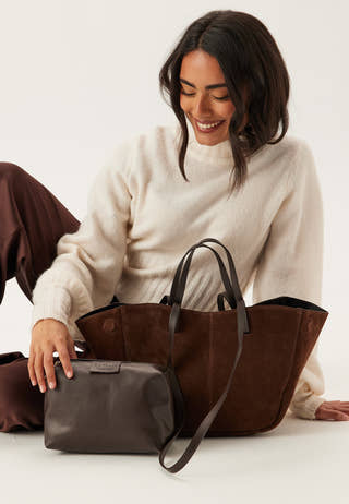 Nola Suede Handbag