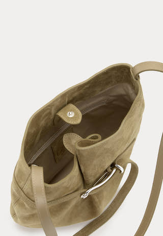 Belted Bucket Bag