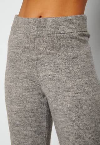 Knitted wide leg pants
