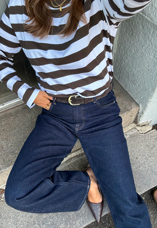 Croco Leather Slingback