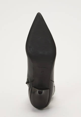 Heeled Leather Ankle Boot