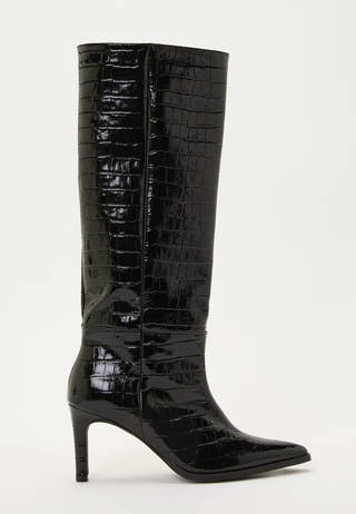 Knee High Leather Boot