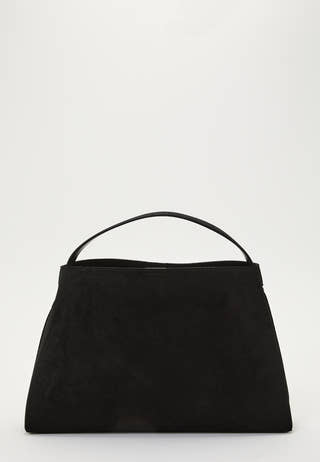 Suede Knot Shoulder Bag