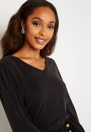Annie L/S V-Neck Top