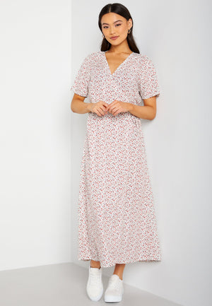 Ema Elise L/S Long Wrap Dress