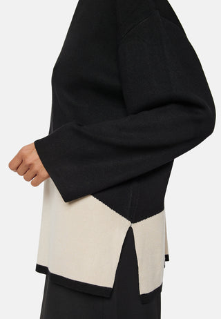 Objester Block L/S Knit Pullover