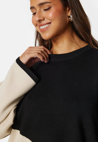 Objester Block L/S Knit Pullover