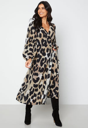 Leonora Wrap Midi Dress