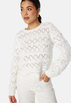 Liva L/S O-Neck Knit Pullover