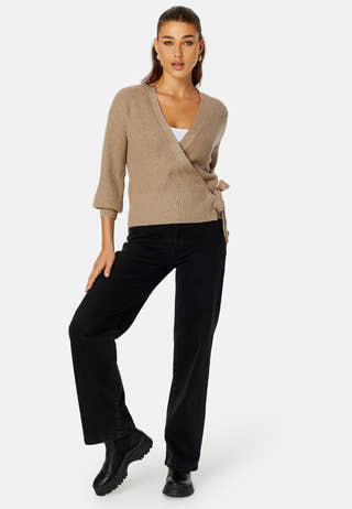 Malena L/S Wrap Cardigan